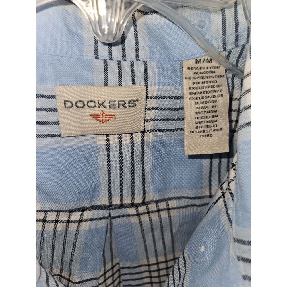 Dockers Shirt Men’s Blue Long Sleeve Classic Fit Sz M - Picture 3 of 3